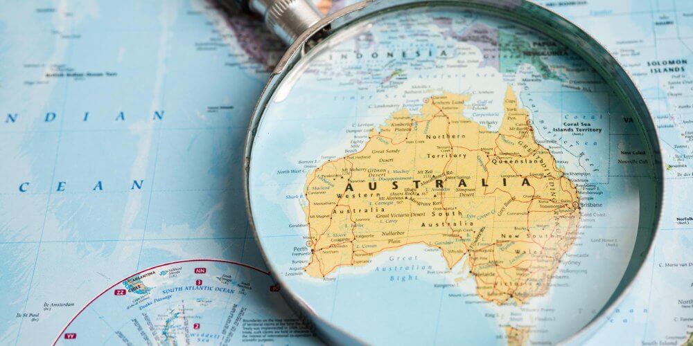 Australia na globusie