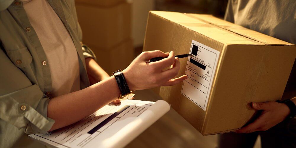 Nadawanie paczki w punkcie kurierskim