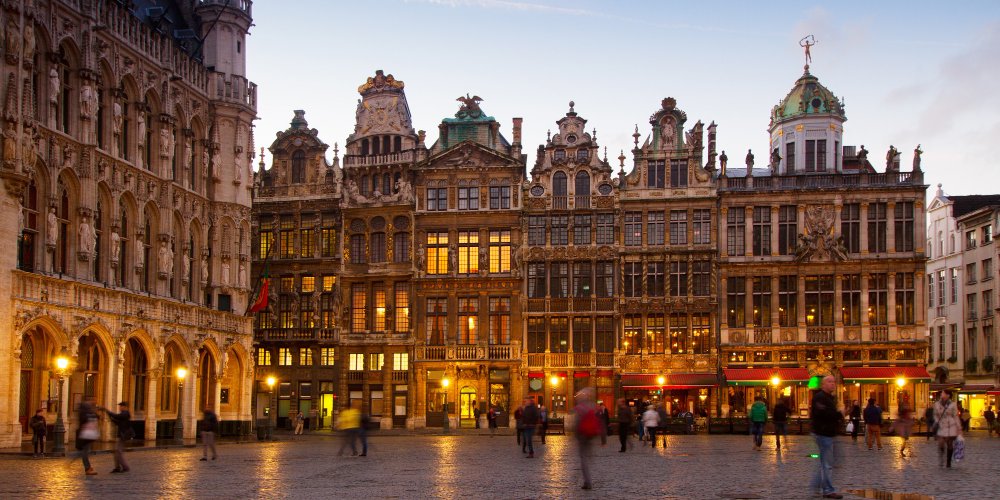 Plac w Brukseli - stolicy Belgii