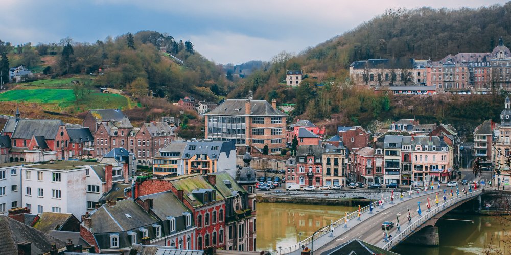 Zdjęcie miasteczka w Belgii